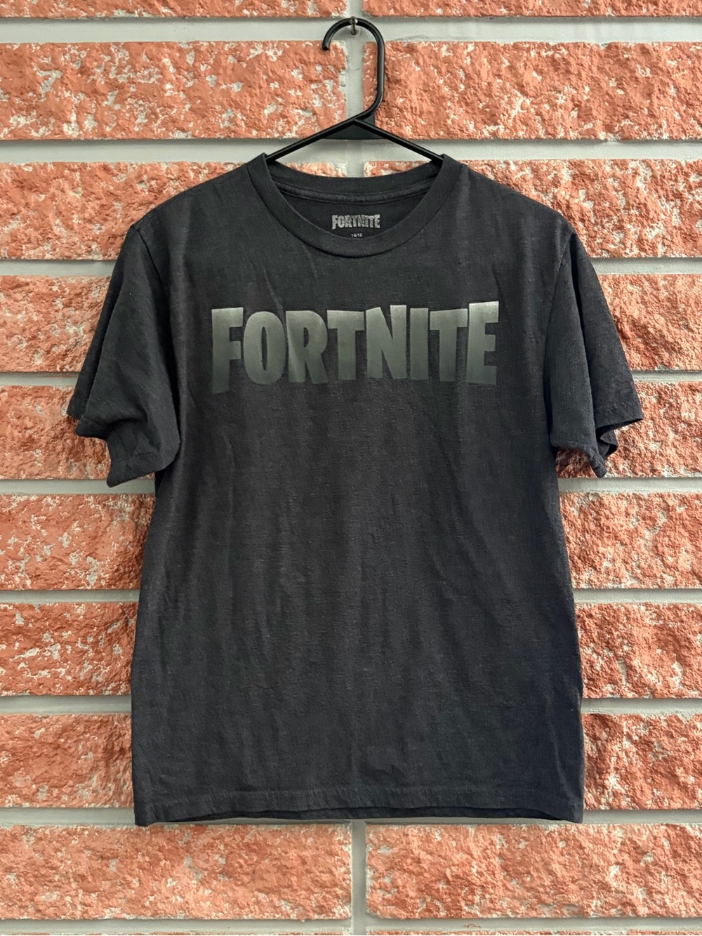 Fortnite Kids' Black Logo Short Sleeve Tee